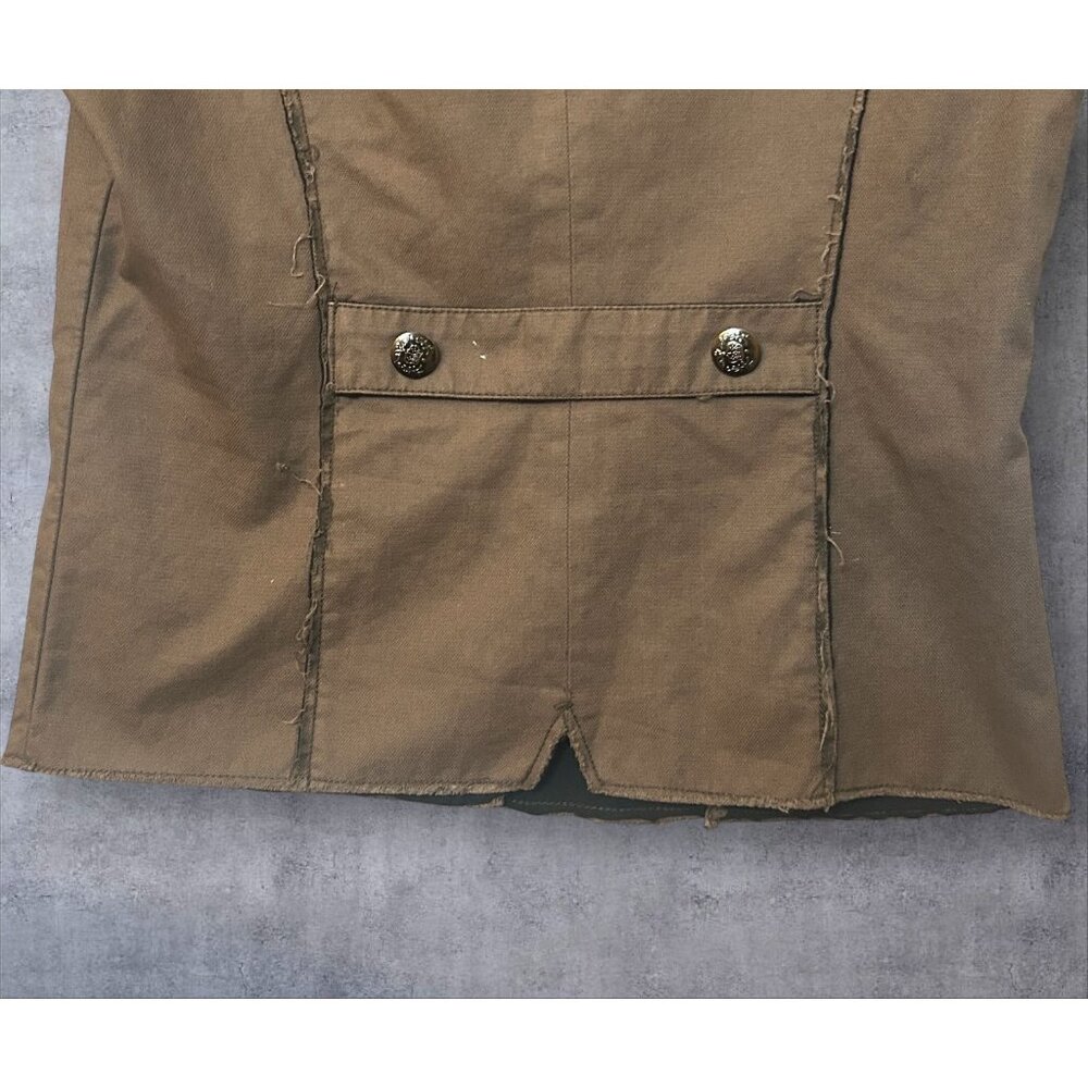 BKE Brown Military-Inspired Medium Weight Jacket w/ Button Accents Women's M - Picture 7 of 16